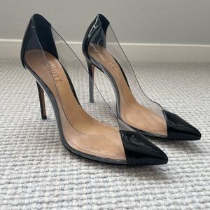 Schutz Cendi Transparent Pump size 5.5 in Clear / Black
